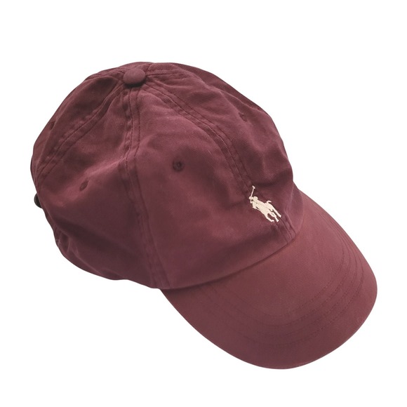 Polo Ralph Lauren Other - Polo by Ralph Lauren Burgundy Polo Pony Baseball Cap